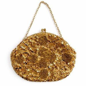 Mister Ernest bag purse gold sequins beaded